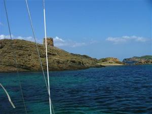 mouillage de l'ile colom