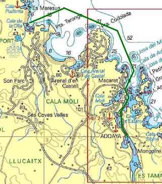 #Carte du mouillage